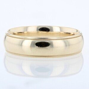 Men's 14K Yellow Gold Comfort Wedding Band Ring by Benchmark